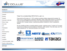 Tablet Screenshot of oculus.sk